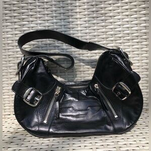 Vintage DKNY it girl bag black buckles